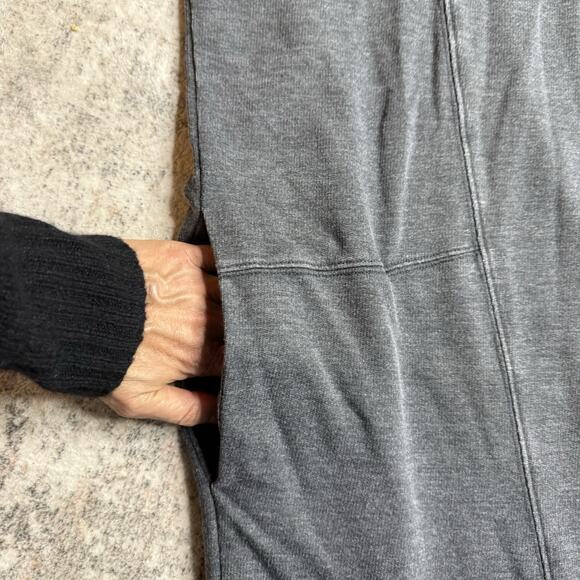 Free People Intimately Cozy Girl Longline Cardigan Womens XL Gray Wash Duster - Picture 4 of 7